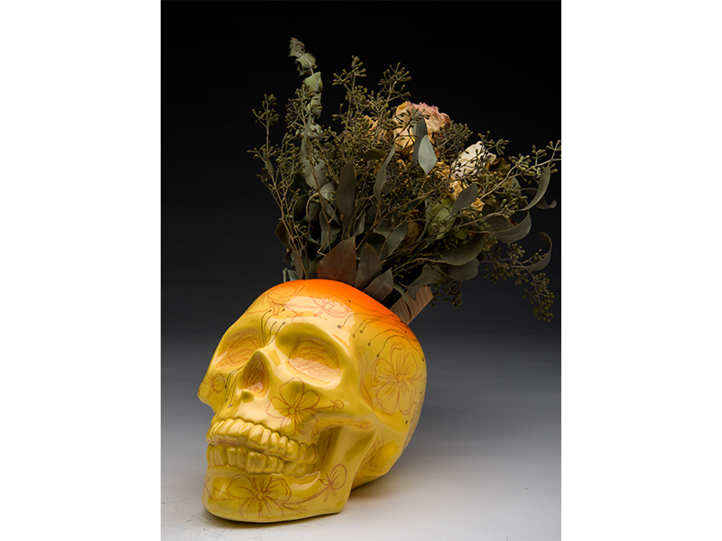 skull art auction