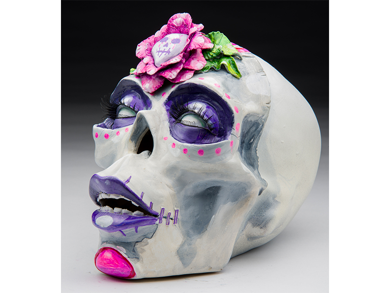 skull art auction